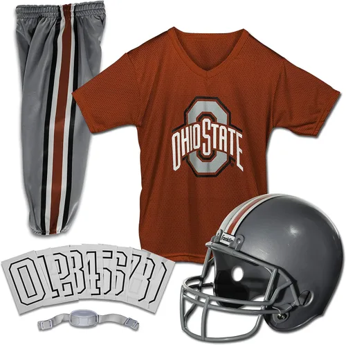 Vista 33 de Franklin Sports NCAA - Conjunto de uniforme de fútbol americano para niños, camiseta de fútbol universitario, casco + pantalones para niños y niñas