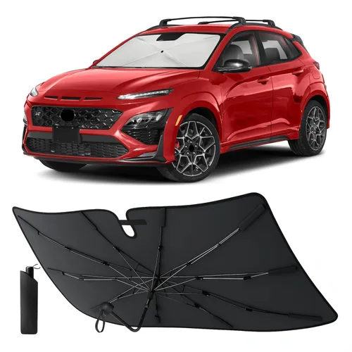 Vista 18 de EcoNour Parasol plegable para parabrisas de Mazda 3 2014-2016 2017 2018, parasol para ventana delantera de automóvil, protección UV, bloqueador