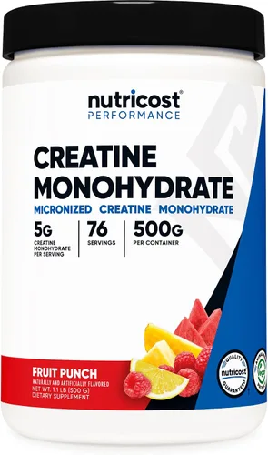 Vista 22 de Nutricost - Polvo de Monohidrato de Creatina (sabor Frambuesa Azul), 500 Gramos (1.1 LBS)