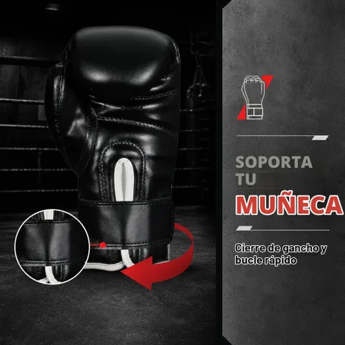 Vista 3 de Professional Boxing Gloves Men Women – Pro Training Sparring Gloves, Heavy Bag, MMA Kickboxing Muay Thai Gloves – Hook & Loop with Wrist Support