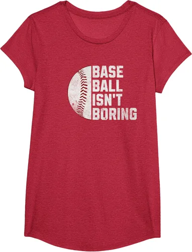Vista 66 de Camiseta Baseball Isn't Boring, Negro