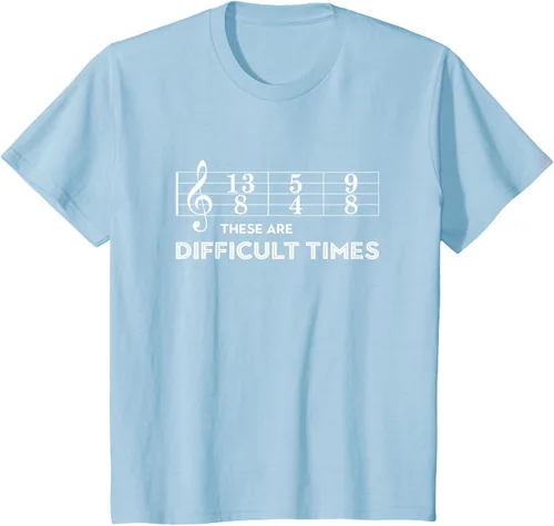 Vista 9 de Musician - Camiseta con texto en inglés "These are Difficult Times", talla S
