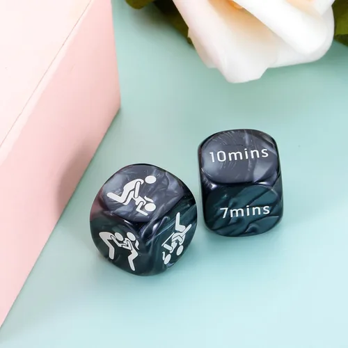 Vista 6 de Regalos de canasta abucheada para él, dados sexuales para adultos, dados de juegos sexuales, regalos de acero para parejas, regalo de despedida