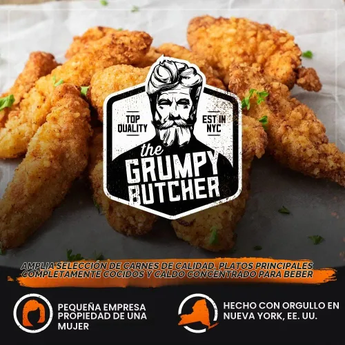 Vista 7 de Grumpy Butcher - Solomillos de pechuga de pollo empanizados, congelados, 5