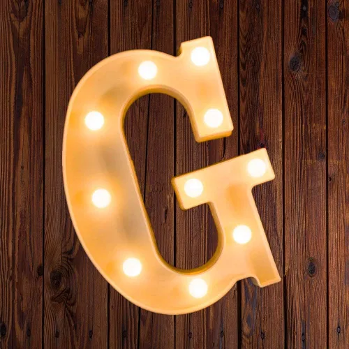 Vista 104 de Ulalaza Letrero de luz LED en blanco y negro, 2 letras AA alimentadas por batería para boda, fiesta de cumpleaños, lámpara de Navidad, luz nocturna