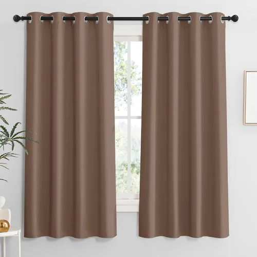 Vista 54 de RYB HOME - Cortinas para armario de 36 pulgadas, cortinas para oscurecer la habitación con ojales resistentes a la oxidación, cortinas de Aqua