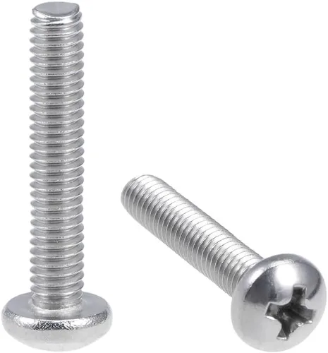 Vista 17 de uxcell Tornillos de máquina M4x5mm Pan Phillips Tornillo de cabeza cruzada 304 pernos de sujeción de acero inoxidable 20 piezas