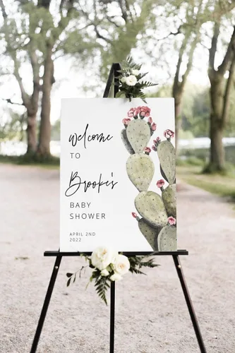 Vista 9 de Letrero de bienvenida personalizado para baby shower, letrero de bienvenida de calabaza, letrero de bienvenida de baby shower con calabaza, baby