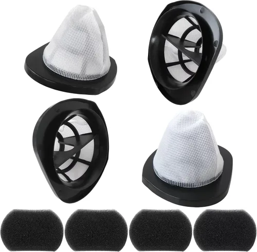 Vista 4 de Paquete de 4 filtros de vacío 2030 y 4 filtros de espuma para aspiradora Bissell 2030 de peso pluma, modelo 2030 2030L 20303 20306 20307 20309 2030H