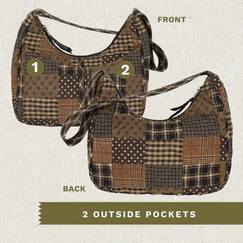 Vista 5 de Bella Taylor Blakely - Bolsas de hombro acolchadas de algodón con retazos