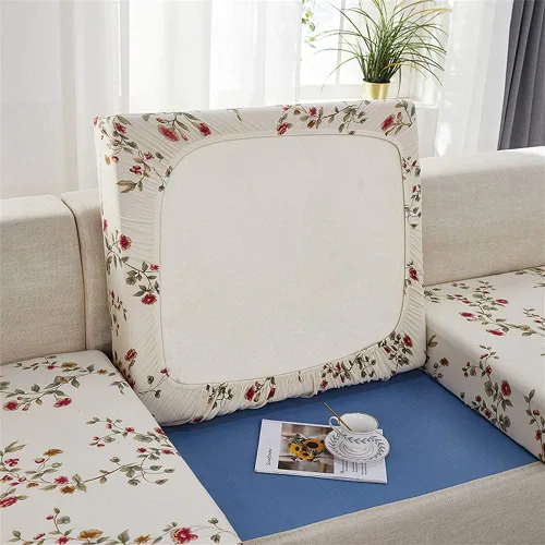 Vista 10 de YURRO Funda de cojín elástica ajustable con banda elástica, funda de cojín de repuesto para asiento de caravana, funda de sofá antigolpes para sofá