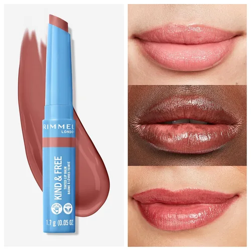 Vista 5 de Rimmel Kind & Free Bálsamo labial tintado, 002 Apricot Beauty, 1.7g (0.05 oz)