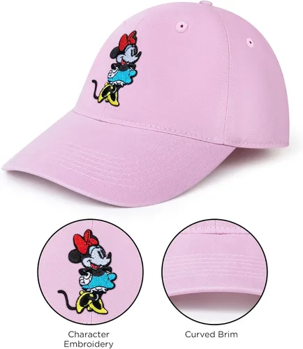 Vista 4 de Disney Gorra de béisbol para adultos, gorra ajustable de Minnie Mouse para papá