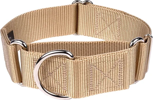 Vista 30 de Country Brook Design - Collar ancho para perro, ajustable para razas grandes - Collar de perro de nailon sólido Martingala