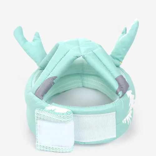 Vista 5 de Casco de seguridad para bebé, anticolisión, anticaídas, para gatear, caminar, sin golpes, protector de cabeza ajustable con correa para la barbilla