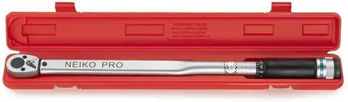 Vista 2 de Neiko PRO 03709B Llave dinamométrica de 1/2 pulgada, llave dinamométrica de clic ajustable de 25 pulgadas, fabricada con acero de cromo vanadio CrV