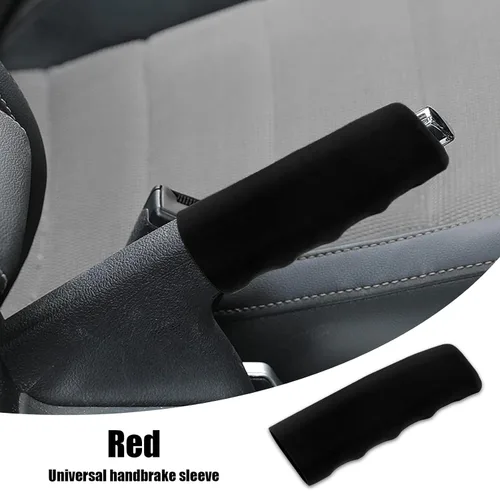 Vista 3 de QODOLSI 1 funda para manija de freno de mano para automóvil, 4.8 x 1.65 x 1.41 pulgadas, fundas de freno de estacionamiento antideslizantes