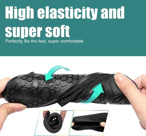 Vista 5 de Metog Zapatos de agua, secado rápido, para deportes de playa, natación, surf, yoga, estilo pie desnudo, para hombre y mujer