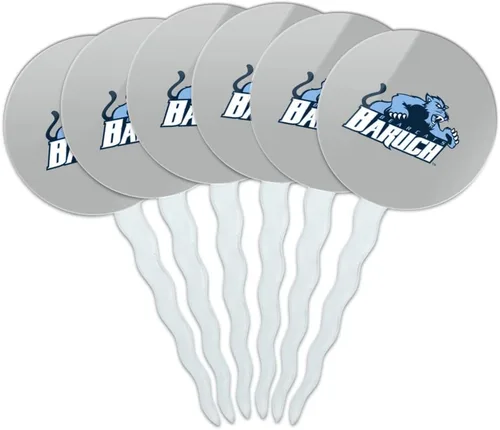 Vista 197 de Abilene Christian - Juego de 6 palillos para cupcakes con logotipo secundario