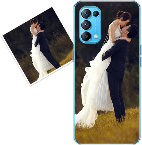 Vista 307 de Funda personalizada compatible con Oppo A1 Pro, fundas de teléfono personalizadas con imagen de foto, imagen de texto, cubierta transparente