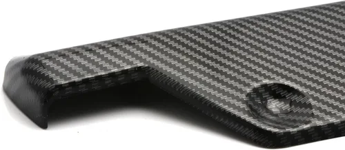 Vista 3 de x xotic tech JDM - Difusor universal para parachoques trasero, divisor de valencia, alerón de alerón, patrón de fibra de carbono con varilla