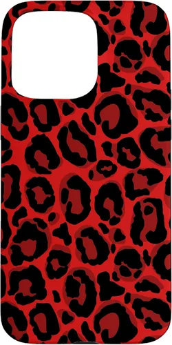 Vista 31 de Red Leopard Phone Case Cheetah Skin Pattern Women Case for iPhone 17
