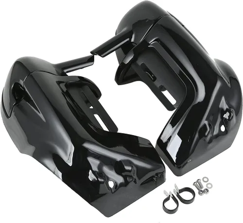Vista 12 de XMT-MOTO Carenado inferior ventilado negro brillante con caja de altavoz de 16.5 cm para Harley Touring Road King FLHR Road Glide FLTRX Street Glide