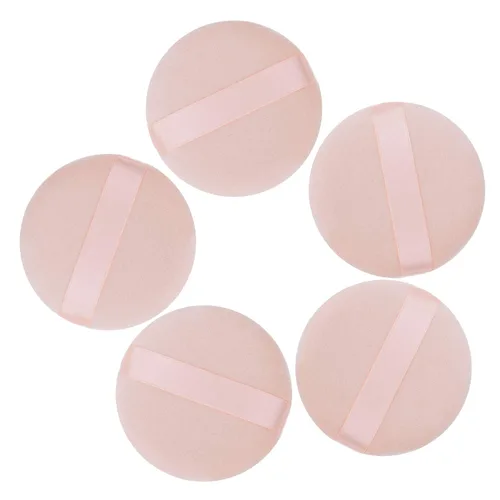 Vista 2 de Senkary 8 almohadillas de polvo de algodón suave para maquillaje, para polvo, suelto, prensado y corporal (2.36 pulgadas)