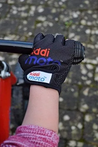 Vista 3 de Kiddimoto - Cycling Gloves Fingerless Gloves for Kids Perfect for Bike, Scooter & Skateboard Ideal for Boys and Girls Available in Different