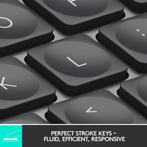 Vista 3 de Logitech MX Keys Mini teclado inalámbrico Bluetooth en negro