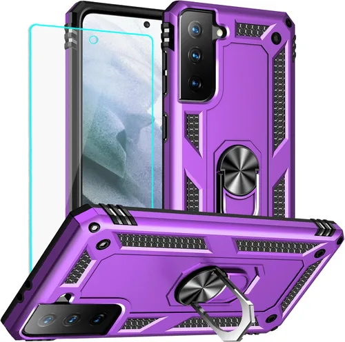 Vista 38 de Yiakeng Funda para Samsung Galaxy S8, Samsung S8, funda protectora de grado militar con anillo para Samsung Galaxy S8 (verde militar)