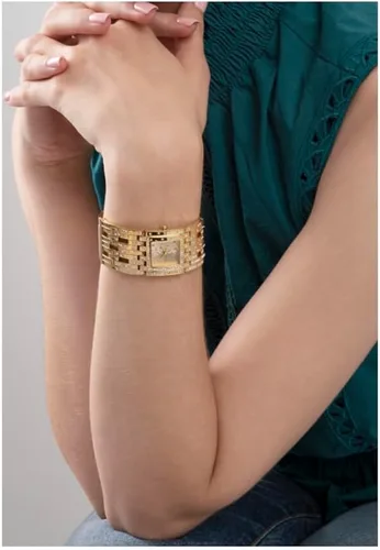 Vista 6 de GUESS Women's 22mm Watch - Gold Tone Bracelet Champagne Dial Gold Tone Case