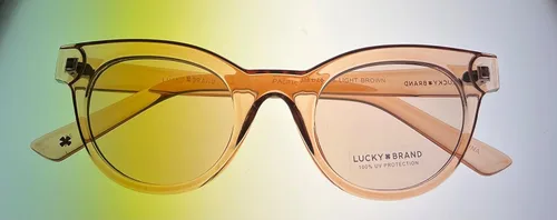 Vista 9 de Lucky - Gafas de sol retro para mujer marrón claro beige 4924148