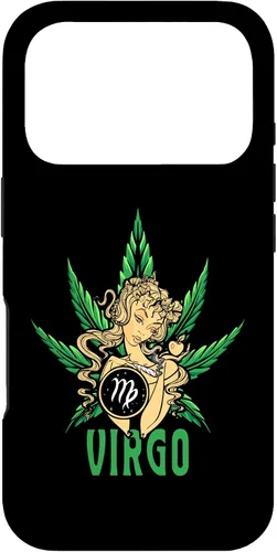 Vista 30 de Zodiac Stoner Vibes: Virgo Cannabis Weed Horoscope Design Case para iPhone 17