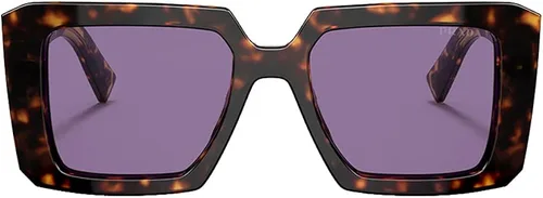 Vista 2 de Prada PR 23YSF 2AU05Q - Lentes de sol cuadrados de plástico color tortuga