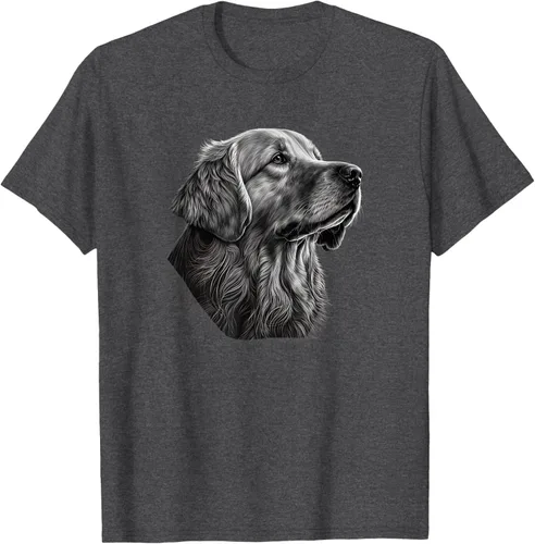 Vista 29 de Camiseta divertida Golden Retriever, Negro