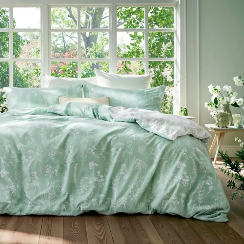 Vista 9 de Bedsure Juego de funda de edredón Twin para dormitorio, juego de funda de edredón reversible floral con cierre de cremallera, juego de ropa de cama