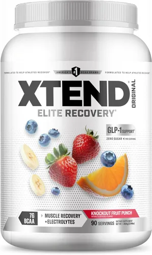 Vista 11 de Xtend Polvo Original BCAA, 7g de BCAAs y 2.5g de L-Glutamina para la Recuperación Muscular, Hidratación y Músculo Delgado, Bebida Sin Azúcar