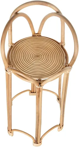Vista 3 de KOUBOO Rattan Loop - Soporte para plantas de interior, 26 pulgadas, maceta natural, color marrón
