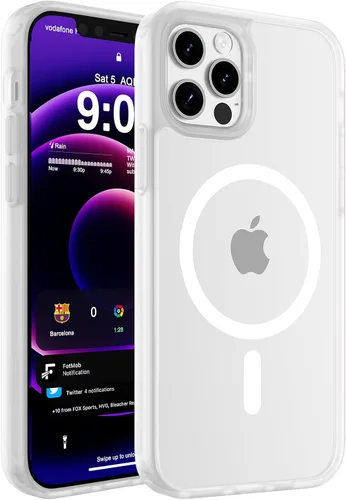 Vista 104 de WRJ Funda magnética mate para iPhone Air de 6.5 pulgadas, [compatible con Magsafe] [protección contra caídas de grado militar], delgada Negro