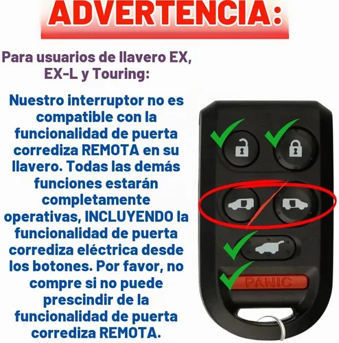 Vista 3 de SWITCHDOCTOR Interruptor maestro de ventana para Honda Odyssey 2005-2010 (Van, 35750-SHJ-305)