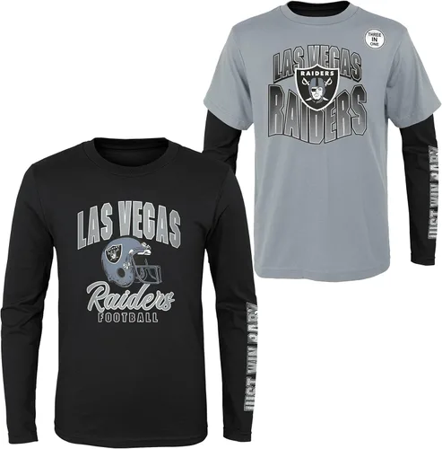 Vista 26 de NFL Conjunto de 3 Camisetas y Camisas de Manga Larga para Niños y Jóvenes 8-20, Colores del Equipo del Día del Juego