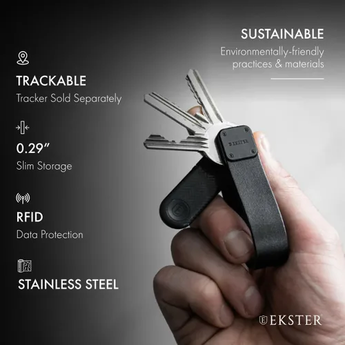 Vista 4 de Ekster Estuche para llaves Llavero organizador inteligente Llavero compacto con buscador de llaves y bucle para llaves de coche Llavero