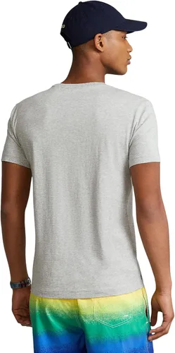 Vista 2 de POLO RALPH LAUREN Camiseta de cuello redondo con estampado Big Pony de ajuste clásico para hombre Andover Heather-royal