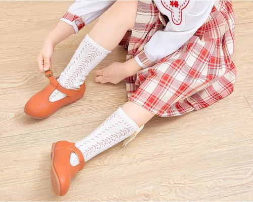 Vista 2 de Felix & Flora Zapatos de vestir planos Oxfords para niña pequeña, zapatos de princesa Mary Jane para fiesta escolar, zapatos de fiesta