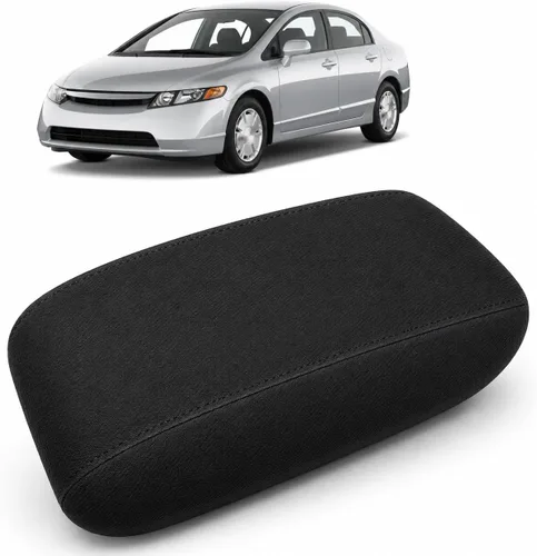 Vista 16 de AOMSAZTO Reposabrazos de Altura para Honda Civic 2006-2011 Negro de Cuero Central