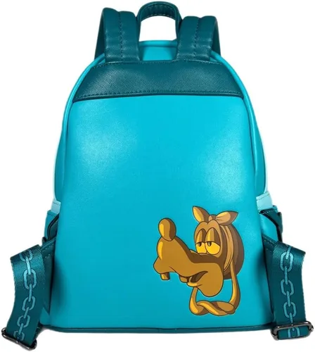 Vista 7 de Loungefly Goofy Christmas Carol Jacob Marley World 1-1 Games - Mini mochila exclusiva, Azul Teal, Moda