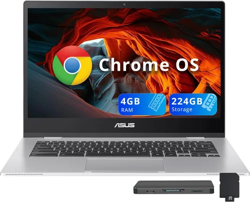 Vista 6 de ASUS ChromeBook/SILVER/14.0 FHD no táctil/N4020/4GB/Intel UMA/64GB/Chrome
