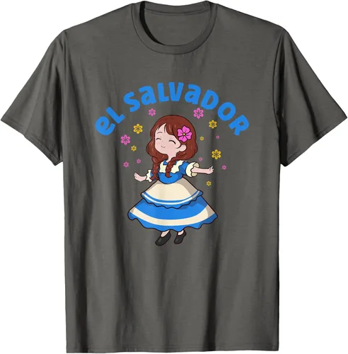 Vista 69 de Camiseta de mujer hispana con bandera salvadoreña de El Salvador Orgullosa, Negro