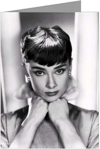 Vista 6 de 12-Audrey Hepburn fotos surtidas de sus películas, es decir, sabrina, desayuno en Tiffany's, vacaciones romanas, cara divertida, tarjetas de notas